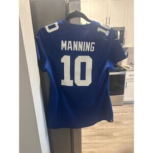 Nike Eli Manning #10 NY Giants Women’s Jersey Size M Blue NFL On Field Football
